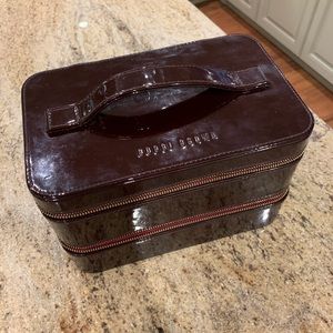 Bobbi brown makeup train case maroon color